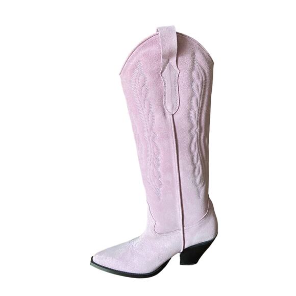Toral suede boots - Gem Toral Fiona Boots Suede Leather Western Boho Cowboy Preppy Festival Summer Sz 10
